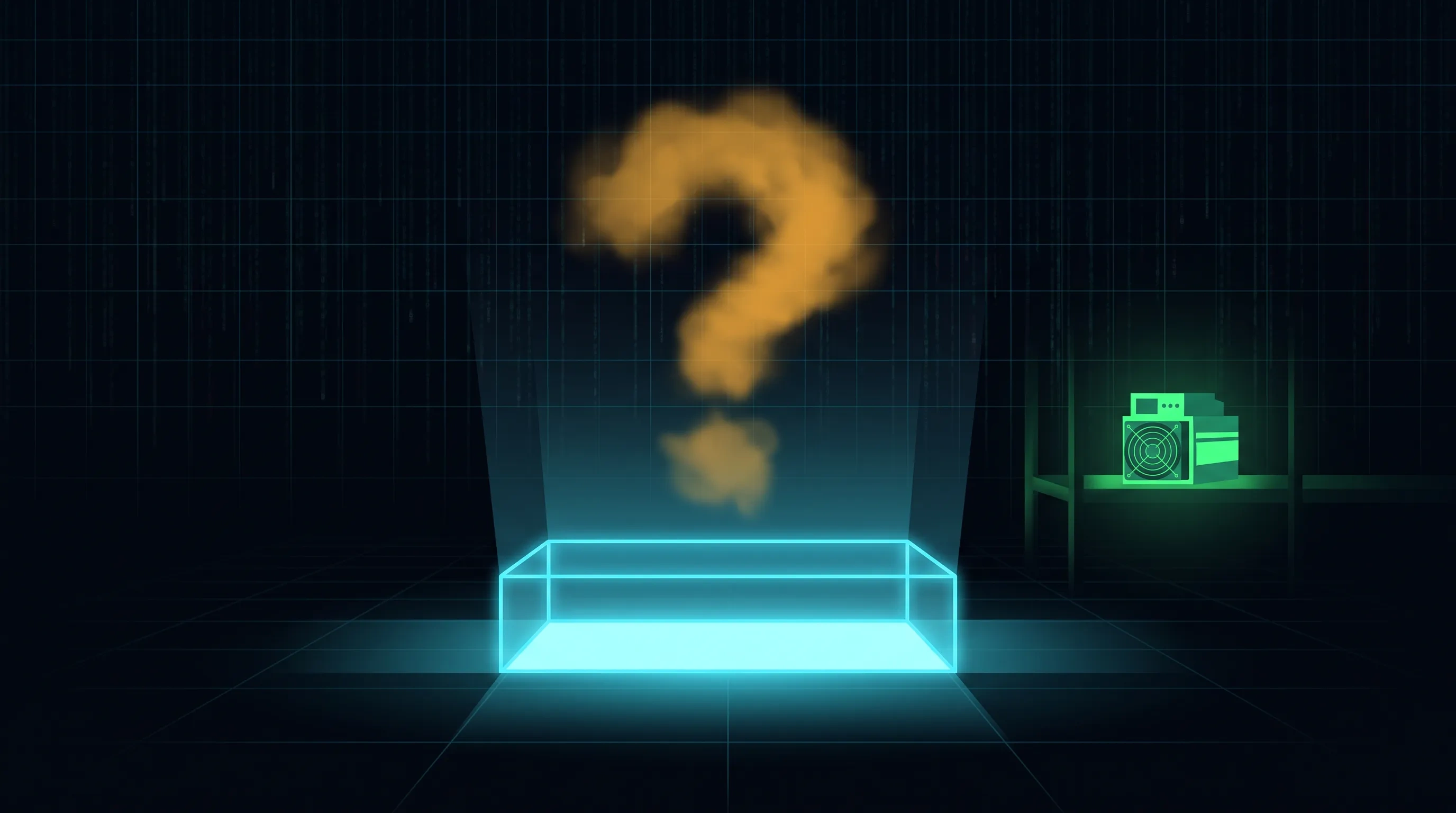 Illustration: Kraken has no cloud mining product while a miner runs elsewhere.