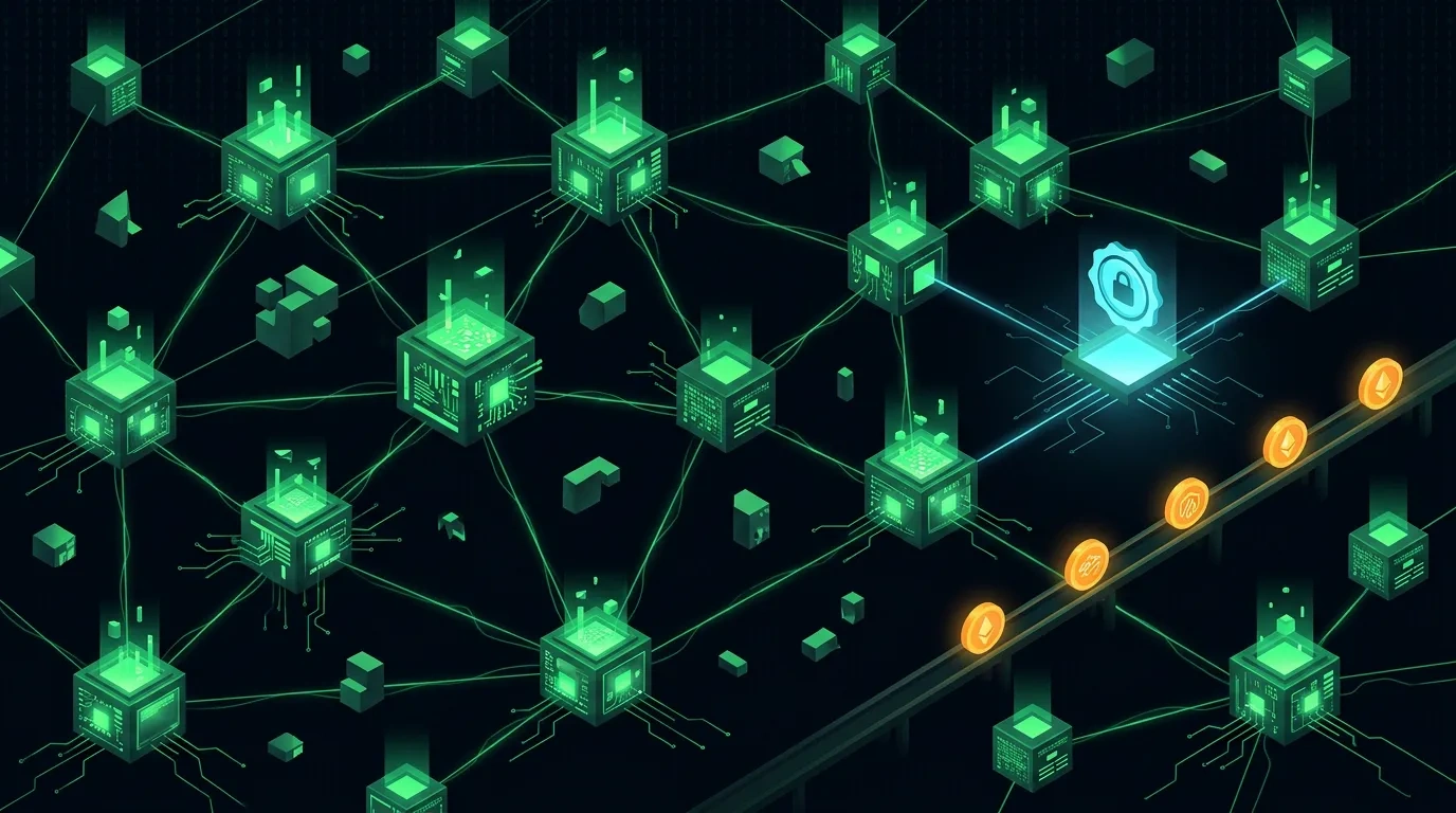 Editorial illustration for the Autonomi (formerly Safe Network) meta-review