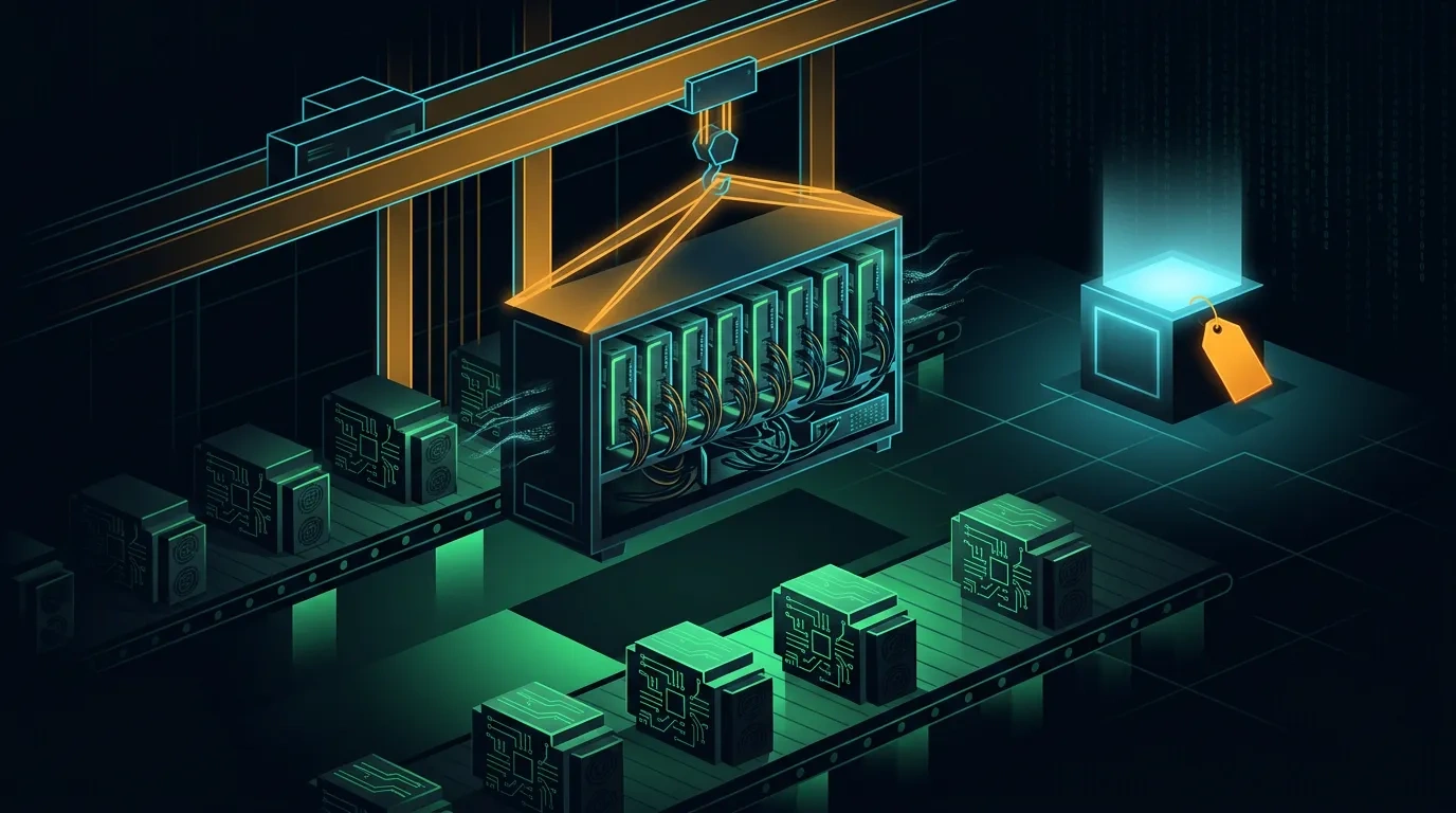 Editorial illustration for the Bitmain (hashrate products) meta-review