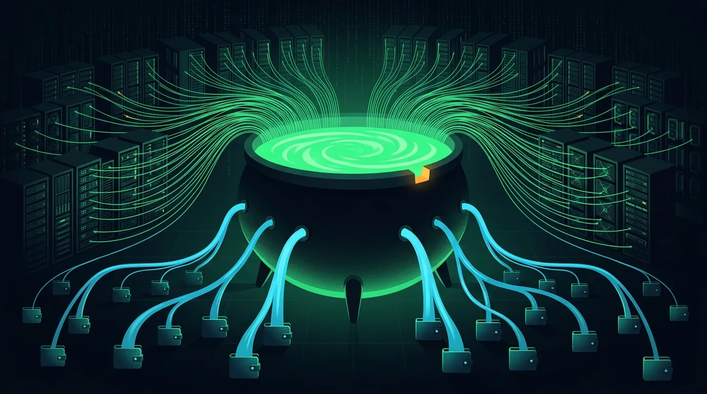 Editorial illustration for the F2Pool meta-review