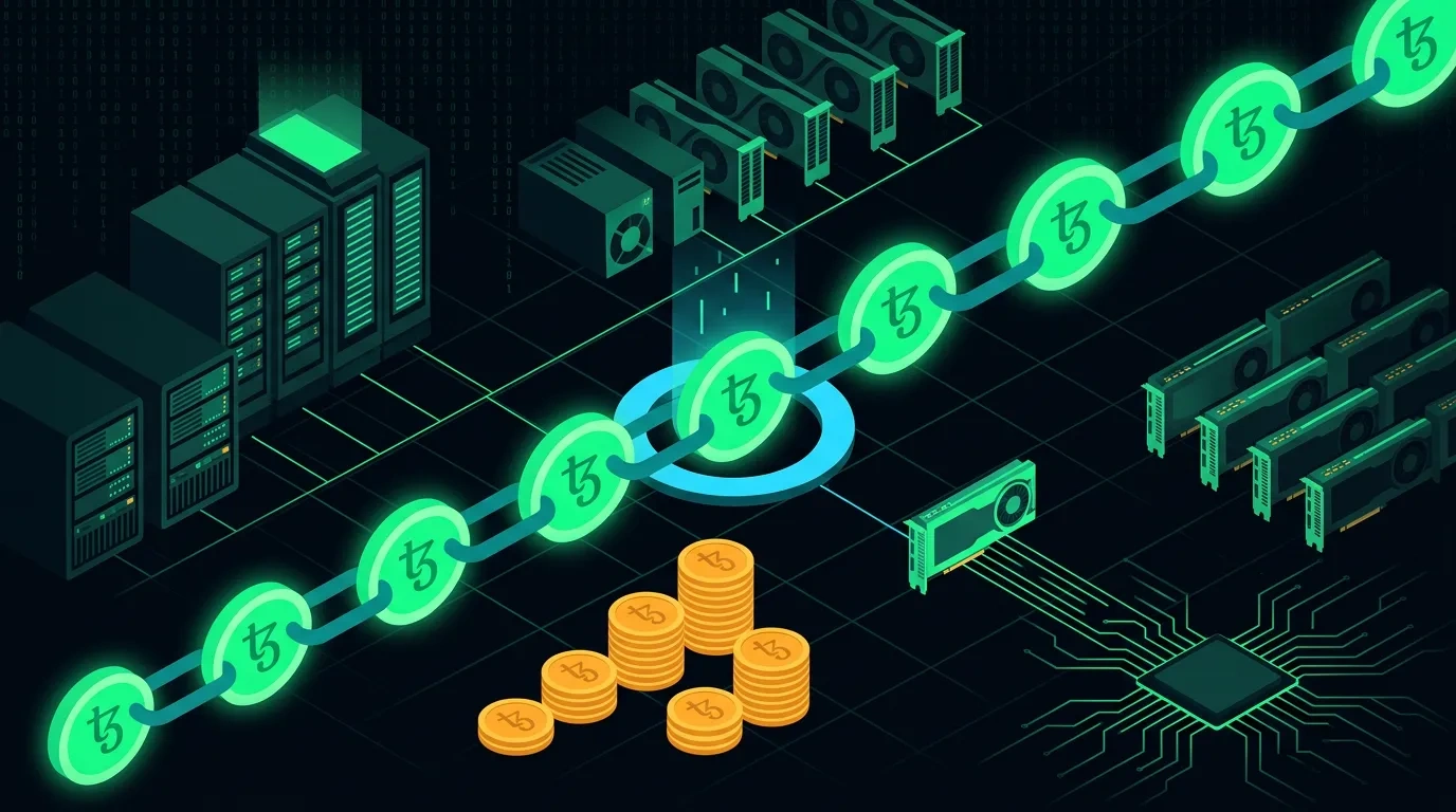Editorial illustration for the Tezos Domains meta-review