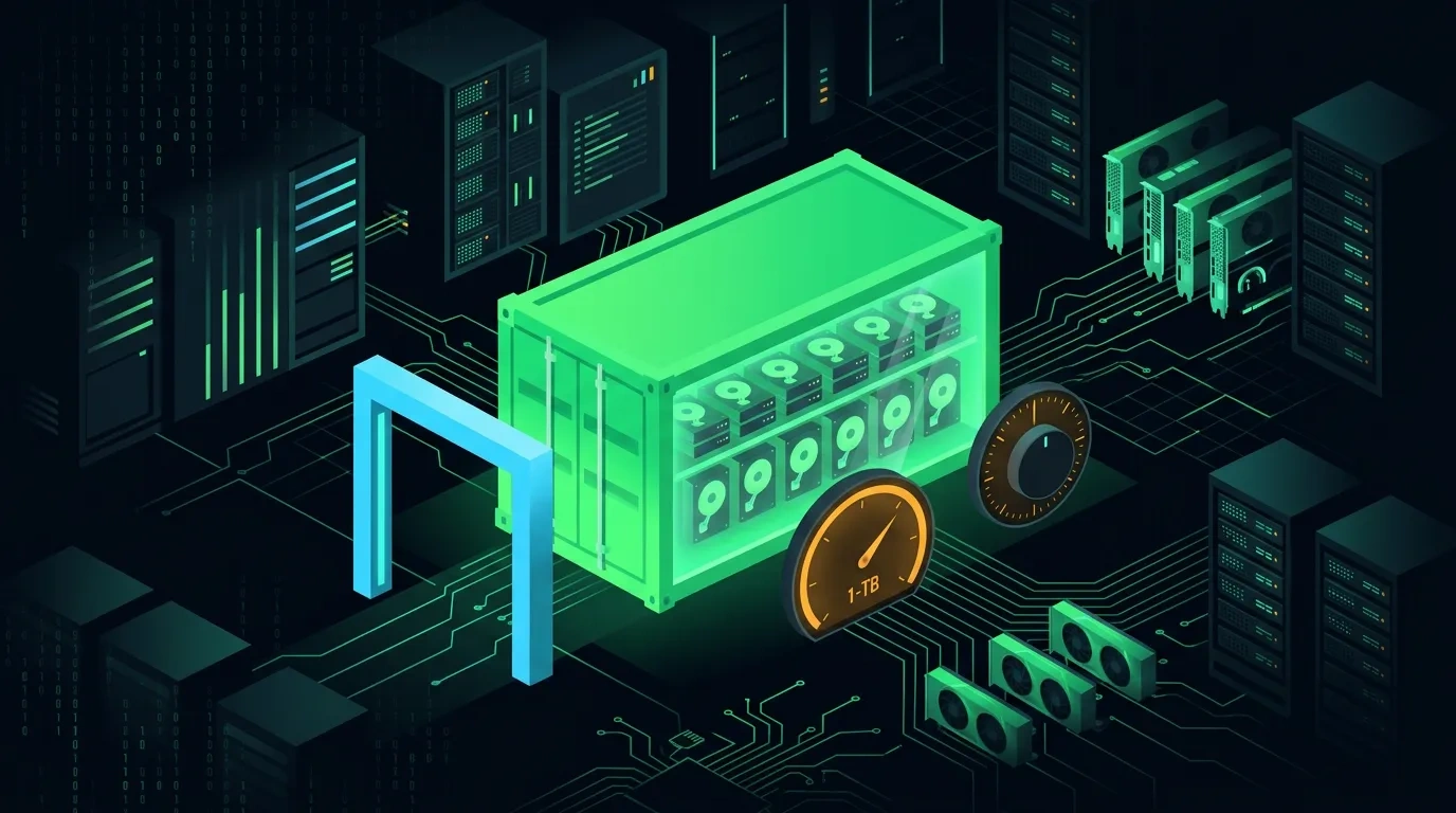 Editorial illustration for the Wasabi Hot Cloud Storage (legacy cloud benchmark) meta-review